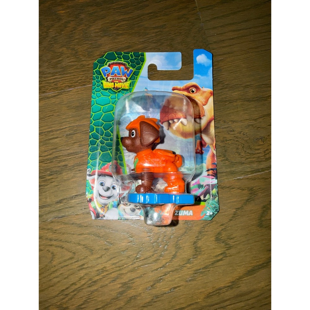 Paw Patrol The Dino Movie Zuma Figure Spin Master Orange Blue Toy NEW